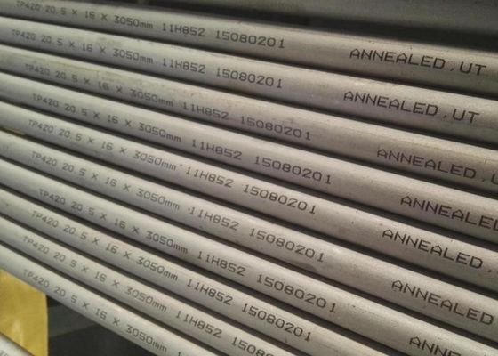 Tubo de aço inoxidável/tubulação ASTM A268 TP430 TP405 TP410S TP410 TP420 TP431 TP446